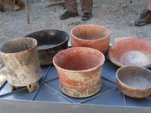 Pottery found at El Mirador