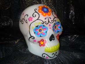 Photo of decorated skull