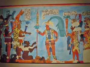 Murals at Bonampak Ruler and Captives