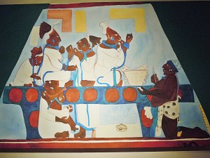 Murals at Bonampak Women Performing Self-Bloodletting