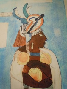 Murals at Bonampak Lord Wearing Solar Disk