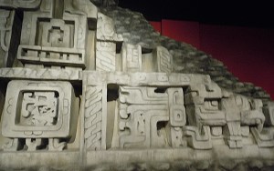 Carved Fresco on Pyramid in Xunantunich, Belize