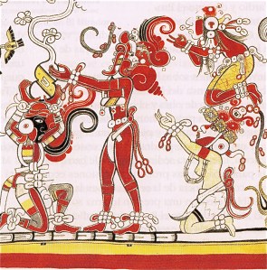 Maize God in Center of Scene