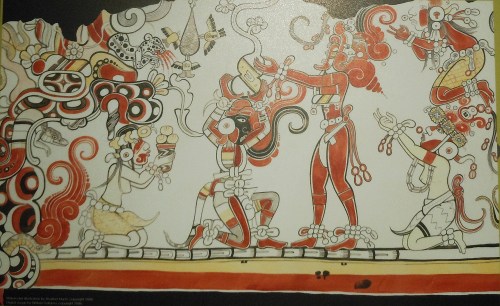 Photo of Maya mural from San Bartolo, Guatemala