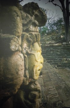 Mask in Profile facing plaza