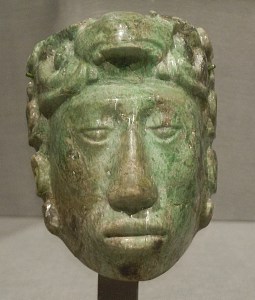 Small Jade Mask of Maya Noble