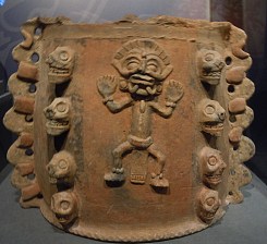 Clay Vase with Effigy