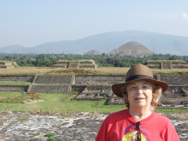 Photo of author at Teotihuacan