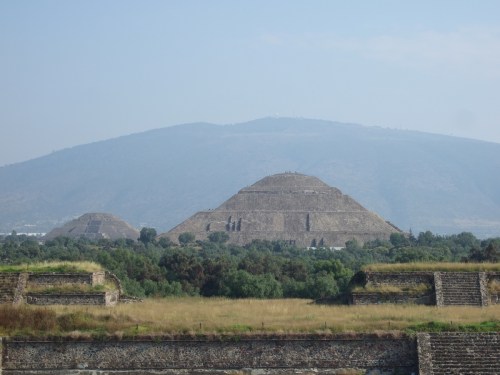 Two pyramids at Teotihuacan,