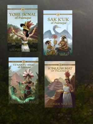 Thumbnails of 4 Mayan Queens book covers